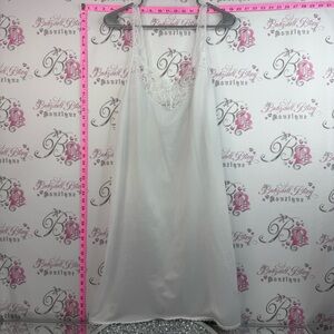 French maid dress Lace-Trim Slip Dress in White lace Lacie floral vintage